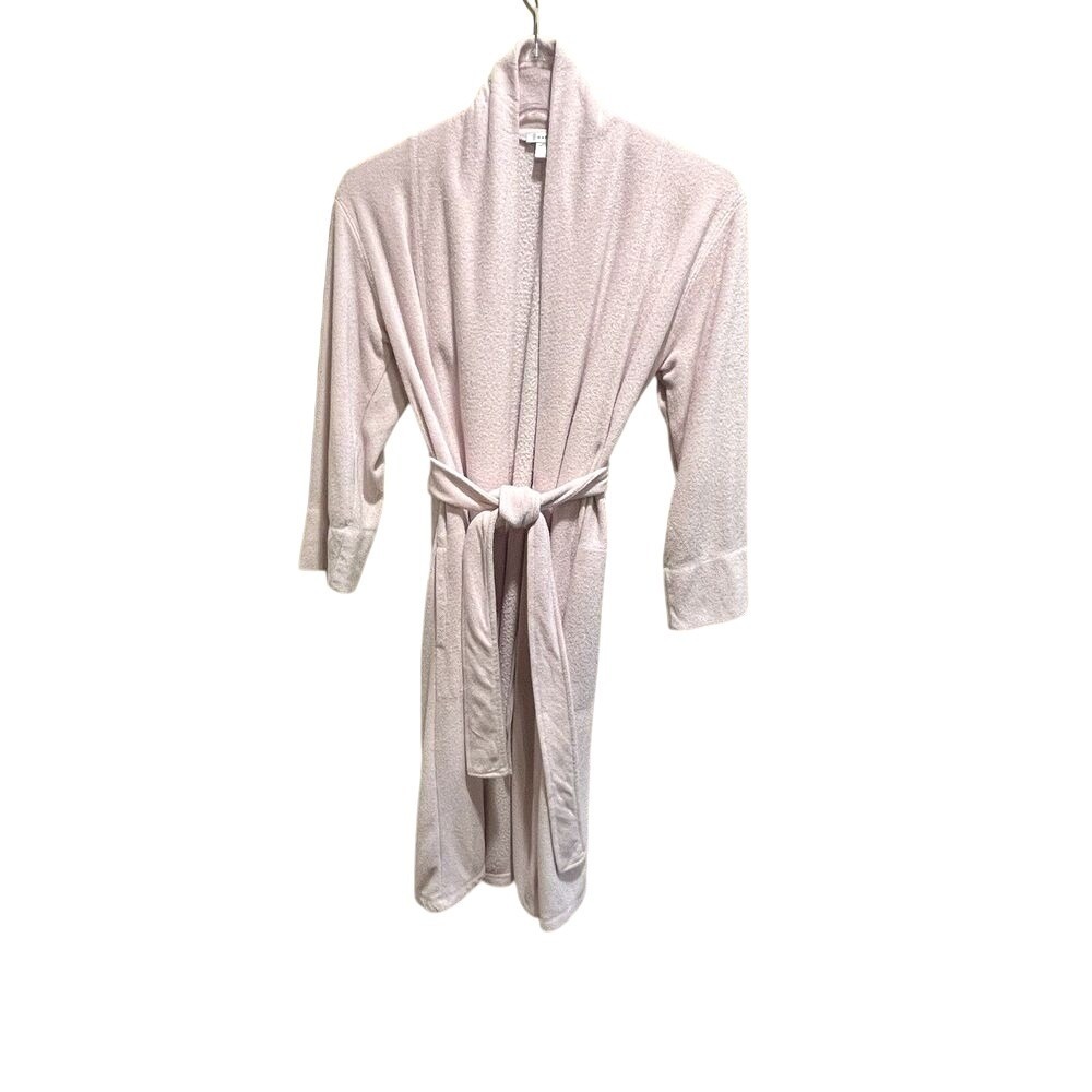 NATORI Light Pink Blush Terrycloth Robe Size Small Inside Tie Pockets‎